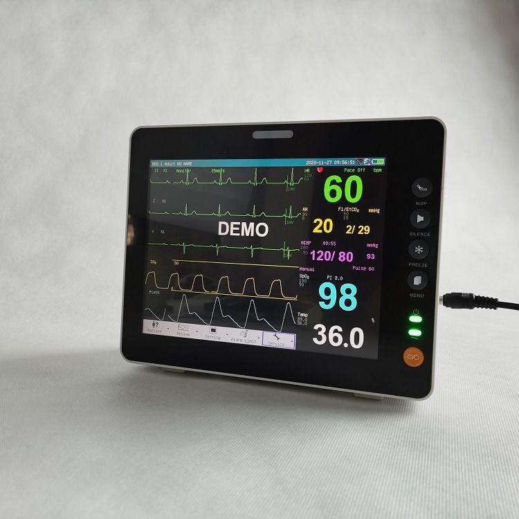 Durable 8 Inch Vital Signs Monitor Wall Mount Touch Screen Ambulance Vital Signs Monitor
