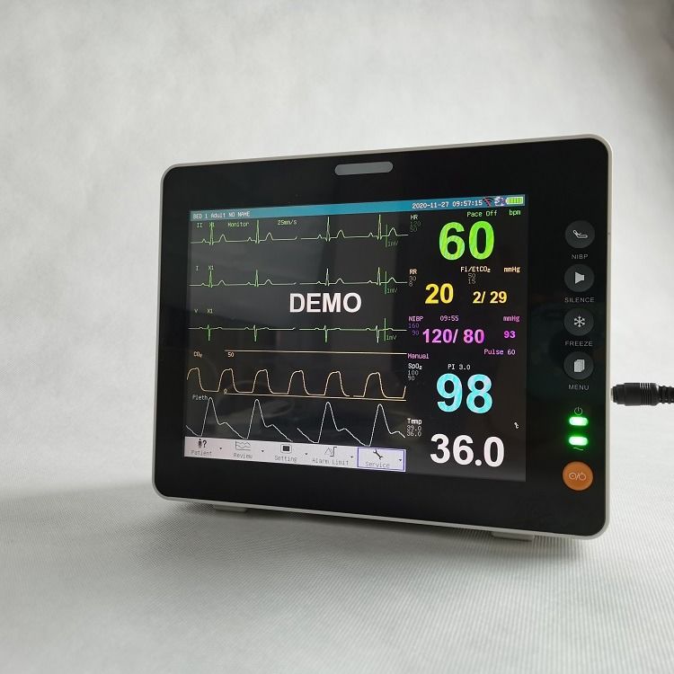 Durable 8 Inch Icu Factory Price Portable Vital Signs Monitor 2 Hour-Battery Vital Signs Monitor