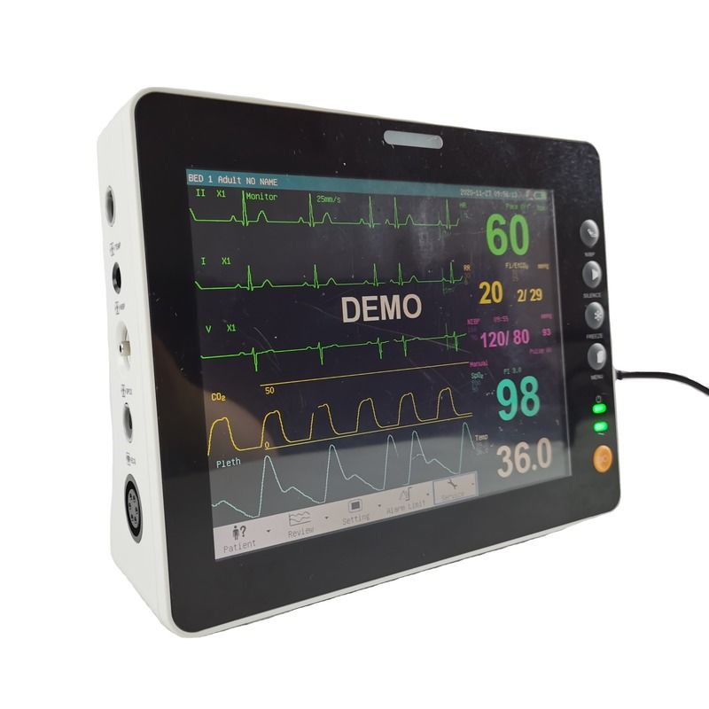 8 Inch Durable Vital Signs First Aid Monitor ETCO2 DIBP Vital Signs Heart Monitor