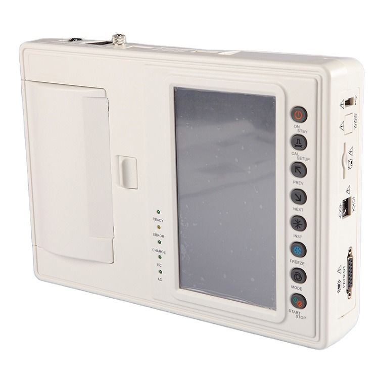 Portable metal ecg machine 12 channel electrocardiogram CE ecg machine for hospital medical CE ISO ecg machine