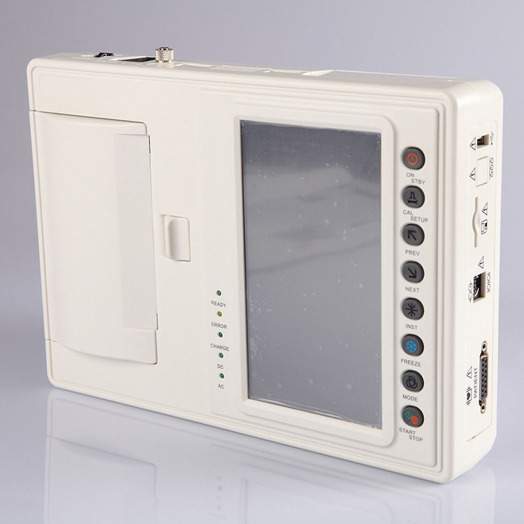 Medical ecg machine 12 Channel lead metal ecg machine portable ekg 6 electrocardiograph stress ecg machine