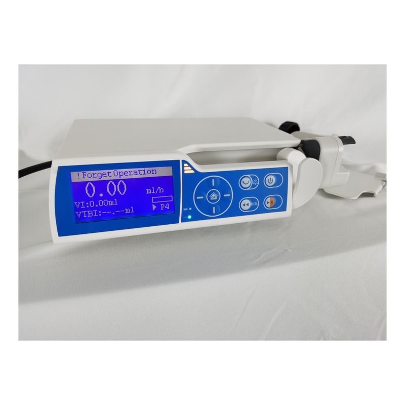 Smart Metal Syringe Pump Vein Injection Front Loaded Syringe Pump With Lock Screen High Viscouse Syringe Pump
