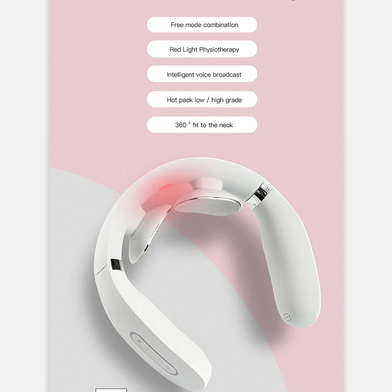 2021 New Portable Infrared Magnetic Therapy Neck Constant Portable Cervical Massager
