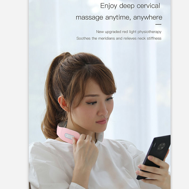 2021 New Portable Infrared Magnetic Therapy Neck Constant Portable Cervical Massager