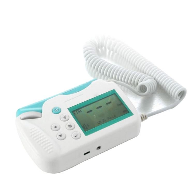 Digital Monitor Fetal Ultrasound Cardiology Baby Doppler Healthy Heartbeat Detector Monitor Led Pocket Prenatal Digital Fetal Doppler