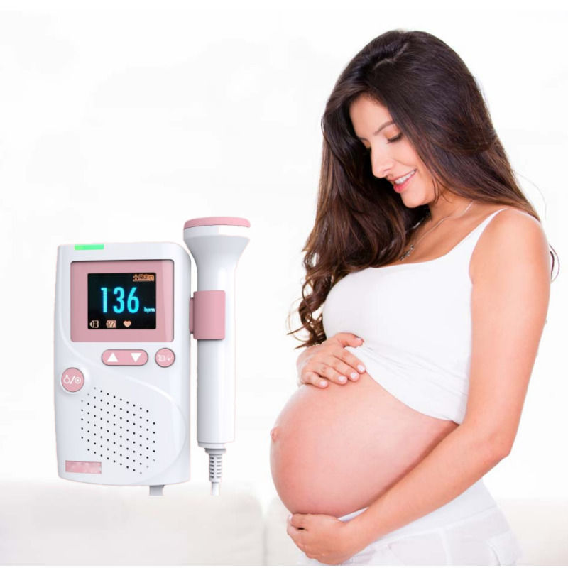 Waterproof Medical Ultrasonic High Fidelity Sound Cardiology CE Ultrasound Infant Baby Portable Heart Monitor Fetal Doppler Heartbeat