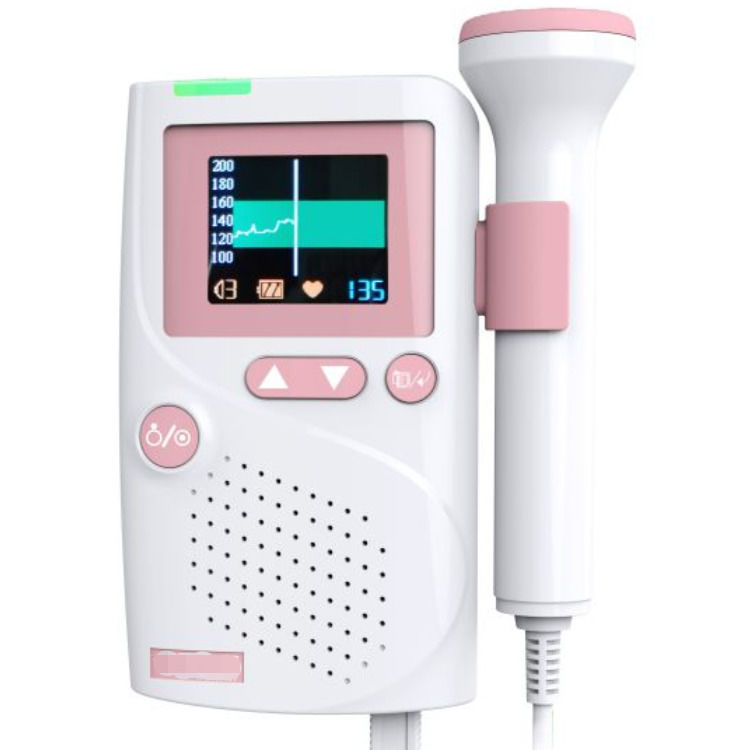 Waterproof Medical Ultrasonic High Fidelity Sound Cardiology CE Ultrasound Infant Baby Portable Heart Monitor Fetal Doppler Heartbeat