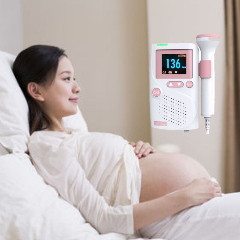 Waterproof Medical Ultrasonic High Fidelity Sound Cardiology CE Ultrasound Infant Baby Portable Heart Monitor Fetal Doppler Heartbeat