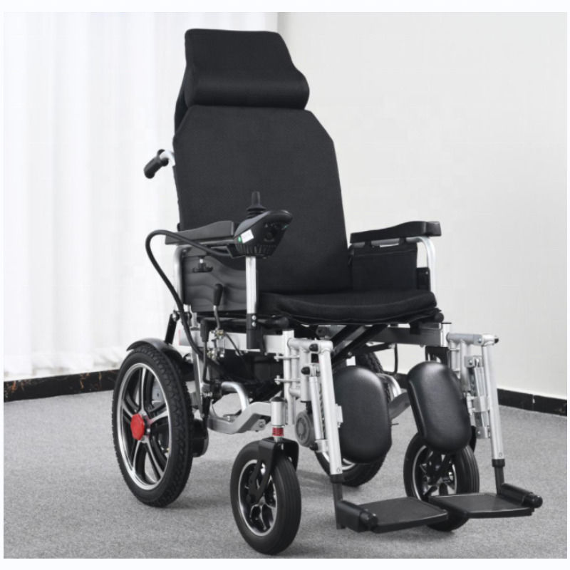 Disabled Electric Chair Remote Control Lightweight Cheap Price Foldable Electric Wheelchair For 140kg Disabled