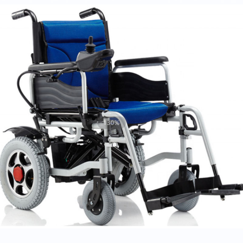 New Power Electric Wheelchair Foldable Disabled Wheelchair Lightweight Aluminum Battery Remote Wheelchair 140kg