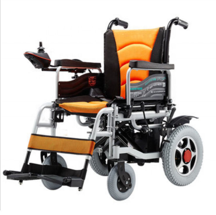 Cheapest Lightweight Disabled Electric Wheelchair Folding Motorized Automatic Power Electric Wheelchair For 140kg Disabled